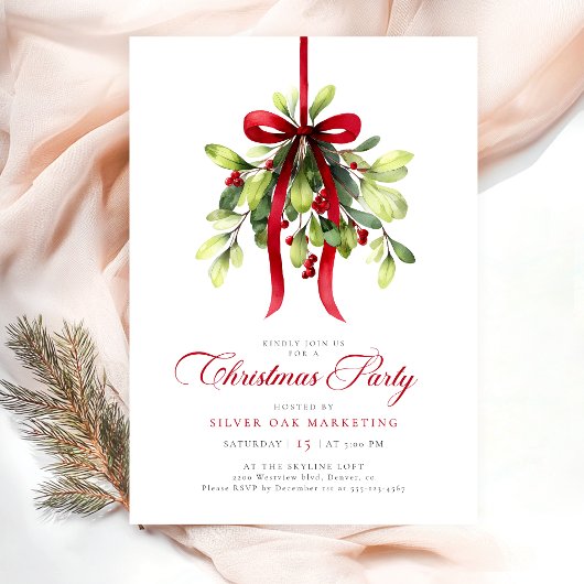 Invitation Christmas Party Office Corporate