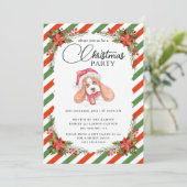 Invitation Christmas Party Winter Botanical (Debout devant)