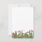 Invitation Christmas Pine and Berries (Dos)