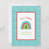 INVITATION CHRISTMAS RAINBOW (Dos)