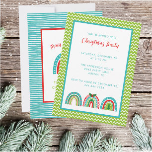 INVITATION CHRISTMAS RAINBOW