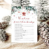 Invitation Christmas Red Père Noël souhaite pour le jeu de co