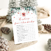 Invitation Christmas Red Père Noël souhaite pour le jeu de co