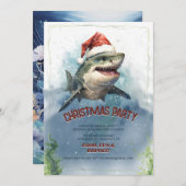 Invitation Christmas Shark (Devant / Derrière)