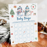 Invitation Christmas Snowman Baby Bingo Games Card<br><div class="desc">Christmas Snowman Baby Bingo Games Card</div>