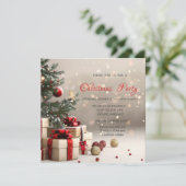 Invitation Christmas Tree présente Bokeh Corporate Christmas (Debout devant)