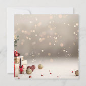 Invitation Christmas Tree présente Bokeh Corporate Christmas (Dos)