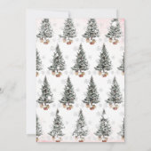 Invitation Christmas Tree Winter Onderland Birthday (Dos)