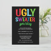 Invitation Christmas Ugly Sweat Office Adult Party (Debout devant)