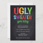 Invitation Christmas Ugly Sweat Office Adult Party Invitat (Devant)