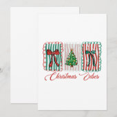 Invitation Christmas Vibes Festive Holiday Design (Devant / Derrière)