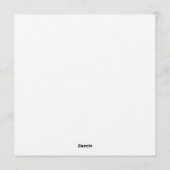 Invitation Christmas white fox white wolf sparkling snowflake (Dos)