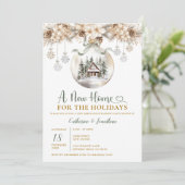 Invitation Christmas Winter Housewarming Party New Home Invit (Debout devant)