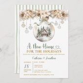 Invitation Christmas Winter Housewarming Party New Home Invit (Devant / Derrière)