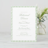 Invitation Christmas Wreath | Monogram Rehearsal Dinner (Debout devant)