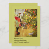 Invitation Christmastime Encore petit garçon et Julgran (Devant / Derrière)