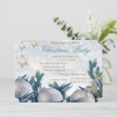 Invitation ChristmasTree Branch, Balls Company Christmas Part (Debout devant)