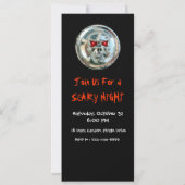 INVITATION CHROME SKULL HALLOWEEN PARTY (Dos)