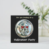 INVITATION CHROME SKULL HALLOWEEN PARTY (Debout devant)