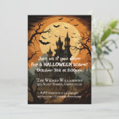 Invitation Chromolithographie du parti Halloween vintage (Debout devant)