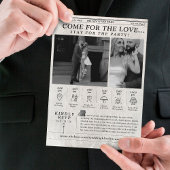 Invitation Chronologie de la photo de journal unique