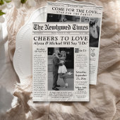 Invitation Chronologie de la photo de journal unique