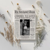 Invitation Chronologie de la photo de journal unique