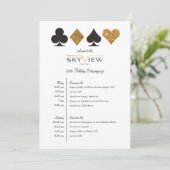 Invitation Chronologie de l'événement d'entreprise de Las Veg (Debout devant)