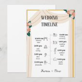 Invitation Chronologie du Mariage sans stress - Faites de vot (Devant / Derrière)