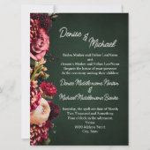 Invitation Chrysanthème sur le Mariage Emerald (Devant)