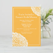 Invitation Chrysanthemum - Or (Debout devant)