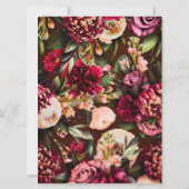 Invitation Chrysanthemum sur le Mariage de vin (Dos)