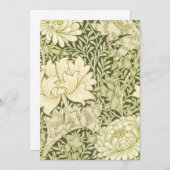 Invitation Chrysanthemum William Morris (Devant / Derrière)