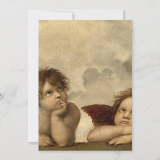 Invitation Chubs Raphael Santi Sistine Madonna Sweet (Devant)