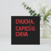 Invitation Chucha Capicue Chiva Domino Dominoes Cadeau (Debout devant)