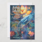 Invitation Chuchotement de l'océan | Conception du dauphin (Devant)