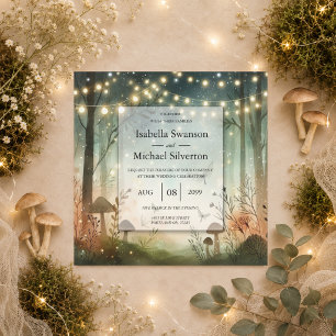 Invitation Chuchotements Crépusculaires du Mariage Forestier