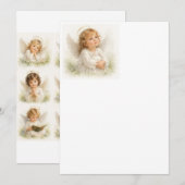 Invitation Chuchotements d'Anges -Angelina (Devant / Derrière)