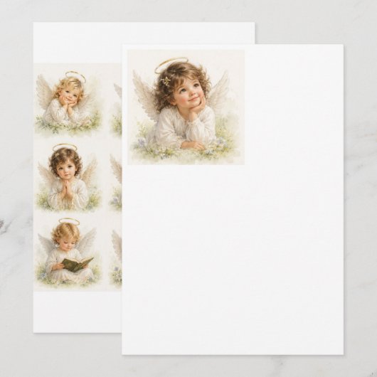 Invitation Chuchotements d'Anges -Sweatshirt Evangeline (Devant / Derrière)