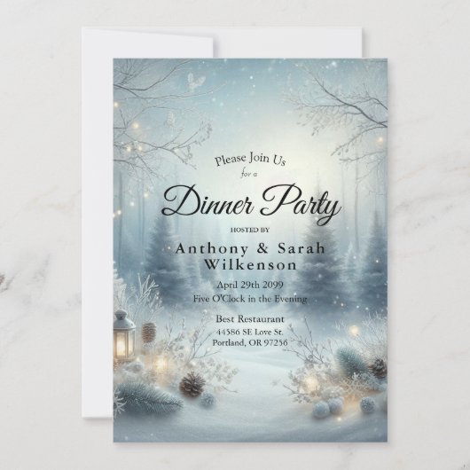 Invitation Chuchotements d'un Solstice d'Hiver (Devant)