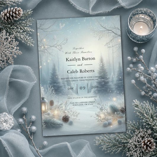 Invitation Chuchotements d'un solstice d'hiver