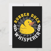 Invitation Chuchoteur de canard en caoutchouc (Devant)