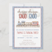 Invitation Chugga Chugga CHOO CHOO Train Anniversaire (Devant)