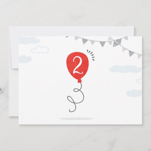Invitation Chugga Chugga Choo choo Train fête d'anniversaire (Dos)