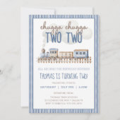 Invitation CHUGGA CHUGGA Deux 2e Train Anniversaire Anniversa (Devant)