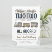 Invitation Chugga Chugga Deux Deux 2e Anniversaire (Debout devant)