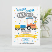 Invitation Chugga Chugga Deux Parties (Debout devant)