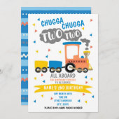 Invitation Chugga Chugga Deux Parties (Devant / Derrière)