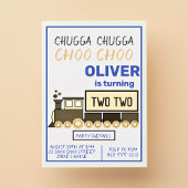 Invitation Chugga Chugga Two Two Train pour le 2e anniversair