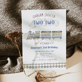 Invitation Chugga Chugga Two Two Train Second Birthday Invite